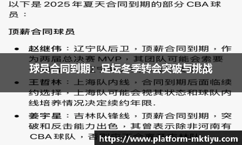 球员合同到期：足坛冬季转会突破与挑战